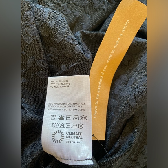 Reformation Declan dress size xs BNWT black lace - Picture 13 of 16